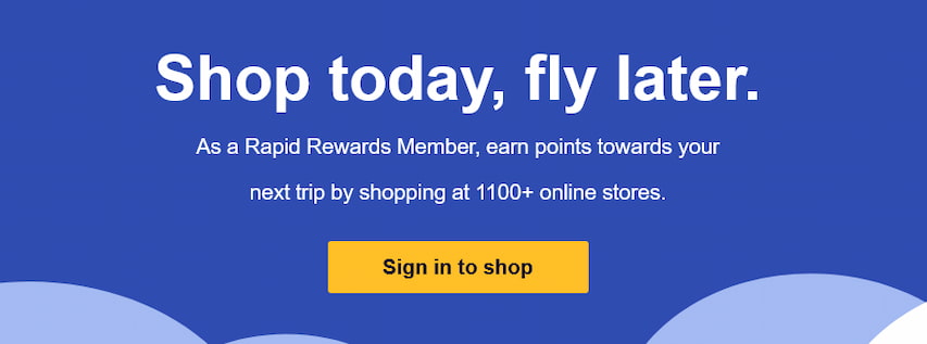 The Southwest Airlines shopping portal