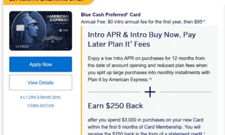 American Express Blue Cash Preferred Bonus – $250